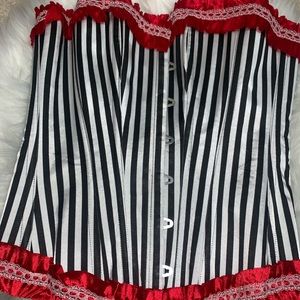 Pin-striped Corset